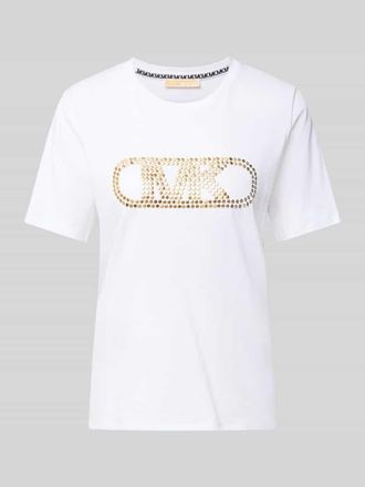 Michael Kors T-Shirt mit Logo und Rundhalsausschnitt in Weiss, Gr&ouml;&szlig;e XL