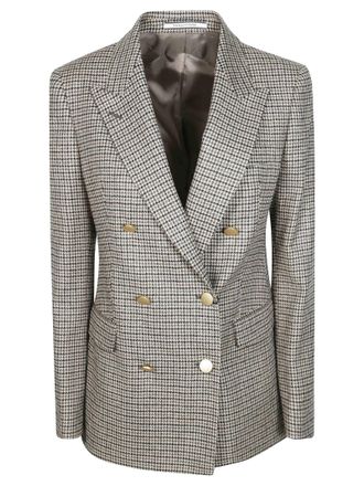 Tagliatore Parigi Pied De Poule Lurex Tailored Blazer