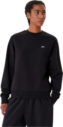 Lacoste Dames, Sweatshirts & Hoodies, Zwart, Maat: M Fleece