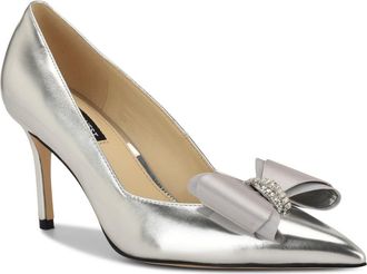 Nine West Ceryn Pointed Toe Pump in Silver at Nordstrom, Size 7.5
