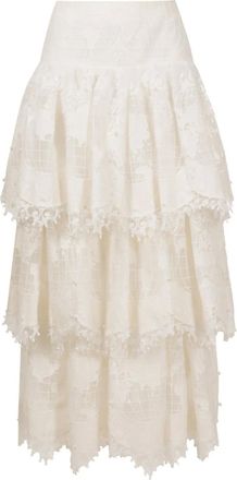 Zimmermann High waist rok - Wit