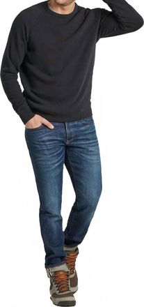 Life is good French Terry Crew Neck Sweatshirt In Black