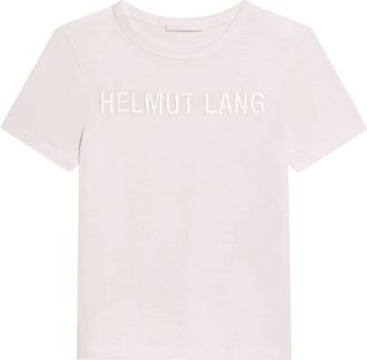 Helmut Lang logo-embroidered T-shirt - women - Cotton - L - White