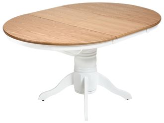 Beliani Tavolo Da Pranzo Allungabile In Legno Di Frassino Chiaro 106/150 Cm Akron
