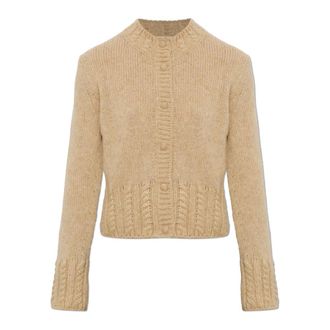 Moncler C&aacute;rdigan con parche de logo - Knitwear - Mujer - Beige - XS