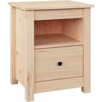 vidaXL Bedside Cabinet 40x35x49 cm Solid Wood Pine Vidaxl