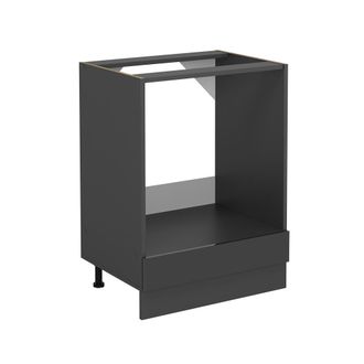 Vicco Armario Para Horno Empotrado R-line, Antracita Alto Brillo, 60 Cm Sin Encimera Vicco