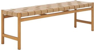 Safavieh Couture Devnie Woven Leather Bench