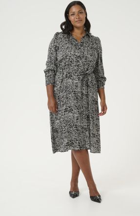Kaffe Curve Jurk Regular fit black white