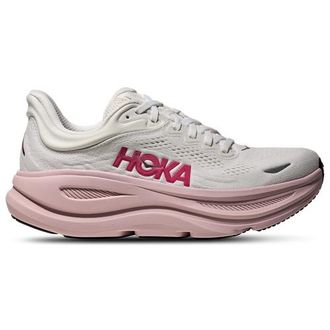Hoka One One Womens Bondi 9 - Shoes White/Pink Opal Size 10.0