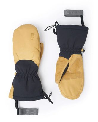 Stio Unisex Objective Insulated Mitt Gloves, Size Extra Small in Ranch Road/Abyss Leather