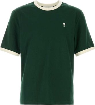 Ami Green Crew Neck T-Shirt