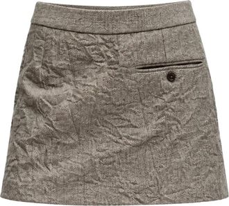 Erika Cavallini Semi Couture Flora Skirt - - Skirts - Donna - Beige - L