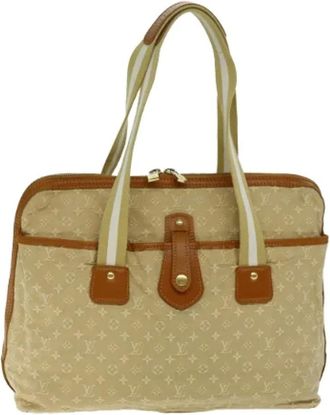 Louis Vuitton Pre-owned Tote Bags, female, Beige, Size: ONE SIZE Pre-owned Canvas Tote Bag