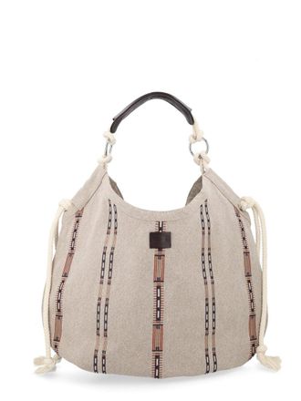 Isabel Marant Beige Byron Tribal Striped Tote Bag