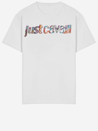 Just Cavalli Baumwoll-T-Shirt mit Logo