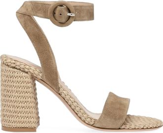 Gianvito Rossi Luana Sandals in Brown at Nordstrom, Size 38.5