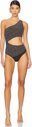 Beach Riot Anja One Piece Swimsuit In Java Jewel