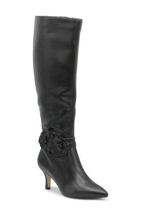 Charles by Charles David Albee Pointed Toe Knee High Boot in Black at Nordstrom, Size 6.5