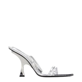 The Attico Die Attico Ester Damens Sandalen aus silbernem Leder