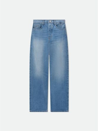 Rhude MenS Blue Wide-Leg Denim Trousers, Size 32