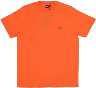 Dolly Noire Oranje Corporate Tee Korte Mouw T-shirt - Heren - T-shirts - Oranje - XL - Katoen - Tops