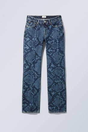 Weekday Pin Mid Straight Jeans - Blue