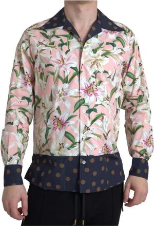 Dolce & Gabbana Casual overhemd - Heren - Casual Overhemden - Veelkleurig - S - Katoen - Overhemden