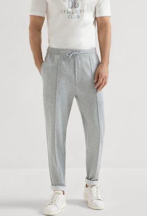 Brunello Cucinelli Double cloth trousers in Medium Grey at Nordstrom, Size Xxx-Large Eu