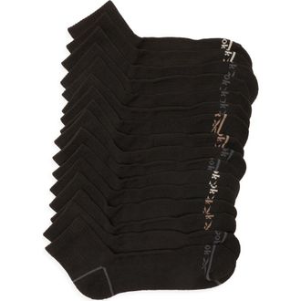 Reebok 8-Pack Assorted Terry Quarter Socks in Black at Nordstrom Rack, Size 10-13