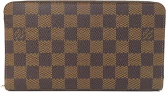 Louis Vuitton Ebene Coated Canvas Long Wallet (Bi-Fold) (Pre-Owned)