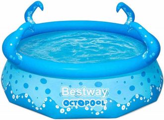 Trade Shop Trade Shop - Piscina Gonfiabile Easy Set Octopool 274x76 Cm Con Spruzzatori Fuori Terra 57397