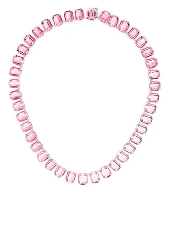 Swarovski Choker verfraaid met kristallen - Roze