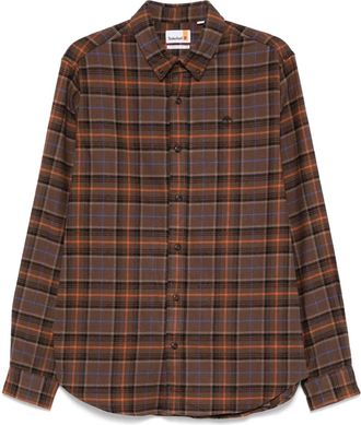 Timberland flannel checked shirt - Brown