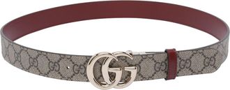 Gucci Reversible Gg Marmont Logo Belt