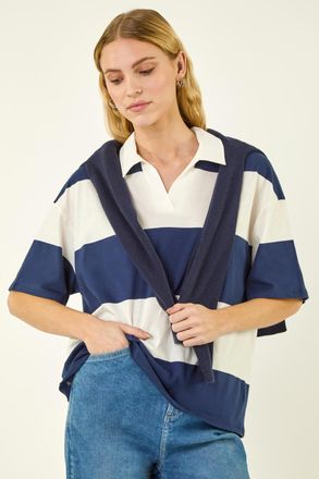 Roman Stripe Rugby Shirt