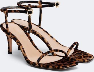 Gianvito Rossi Leopard print velvet sandals