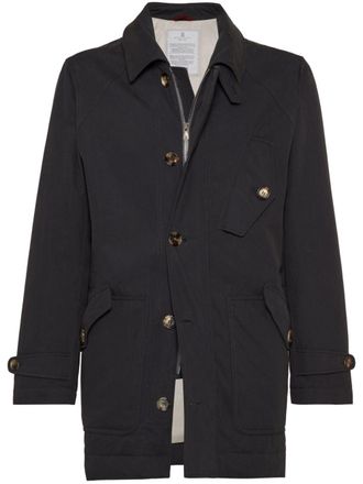Brunello Cucinelli Trench imbottito - Nero