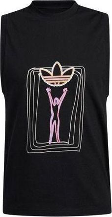 adidas originals Ptide Series Love Unites Tan Fluorescence Printing Sports Vest Couple Style Black H43967
