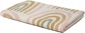 in2green Eco Baby Cotton Throw Blanket In Rainbow Pink