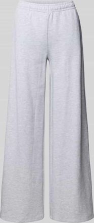 Gina Tricot Wide Fit Sweatpants mit elastische Bund in Mittelgrau Melange, Gr&ouml;&szlig;e XL