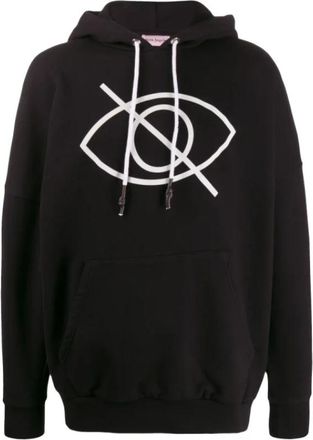 Palm Angels Cotton Hoodie - Heren - Hoodies - Zwart - M - Katoen - Hoodies & sweatvesten