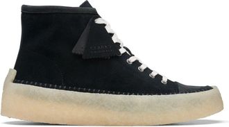 Clarks Caravan Mid Sneakers - Heren - Sneakers - Zwart - 41 EU - Leer - Schoenen