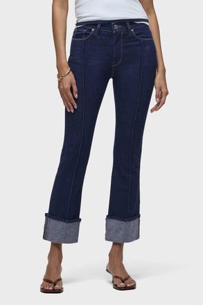 Hudson Barbara Pintucked Cuffed Bootcut Crop in Rinse at Nordstrom, Size 30