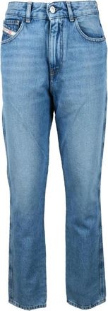 Diesel Katoenen Jeans - Dames - Regular Fit Jeans - Blauw - W28 - Katoen - Jeans