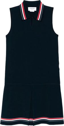 Thom Browne tennis polo-collar dress - Blue