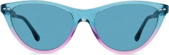 Isabel Marant two-tone cat-eye sunglasses - women - Acetate - One Size - Blue