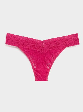 Hanky Panky Womens Stretch lace thong Nylon