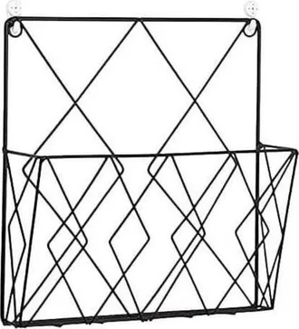 OEM Revistero Colgante, Revistero Met&aacute;lico, Revistero, Cesta Para Peri&oacute;dicos, Revistero De Pared Con 2 Ganchos Para Revistas, Libros Y Documentos De Ofici