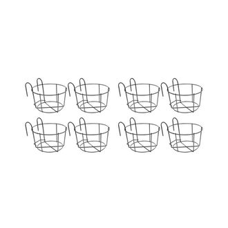 OEM Adecuado Para Peque&ntilde;os Soportes Colgantes Para Macetas En Barandillas, Soportes De Hierro Forjado Para Plantas, Instalaci&oacute;n De Macetas En Vallas Met&aacute;l